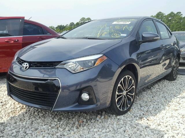 5YFBURHE7GP399233 - 2016 TOYOTA COROLLA L BLUE photo 2