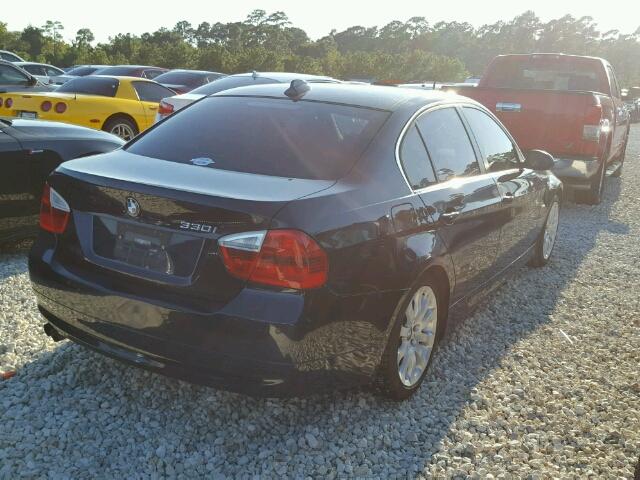 WBAVB335X6KR80002 - 2006 BMW 330 I BLACK photo 4