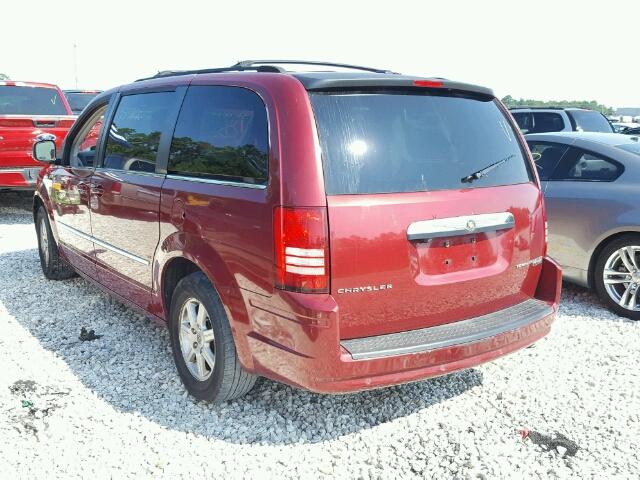 2A4RR8D15AR321290 - 2010 CHRYSLER TOWN & COU BURGUNDY photo 3