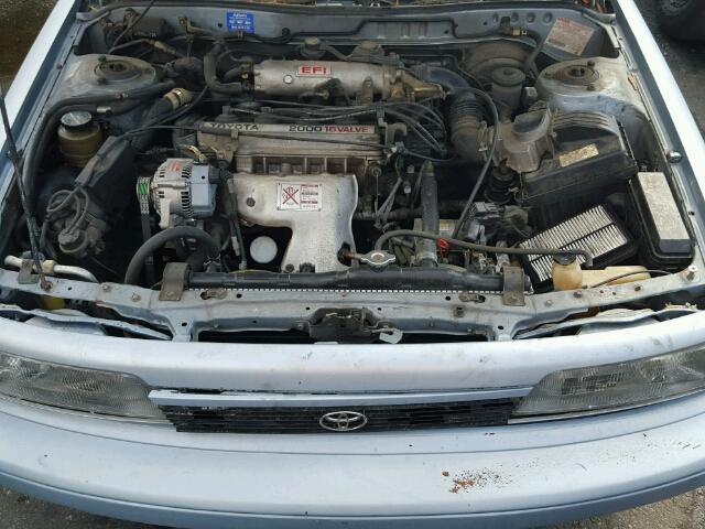 JT2SV21EXM3438215 - 1991 TOYOTA CAMRY DLX BLUE photo 7