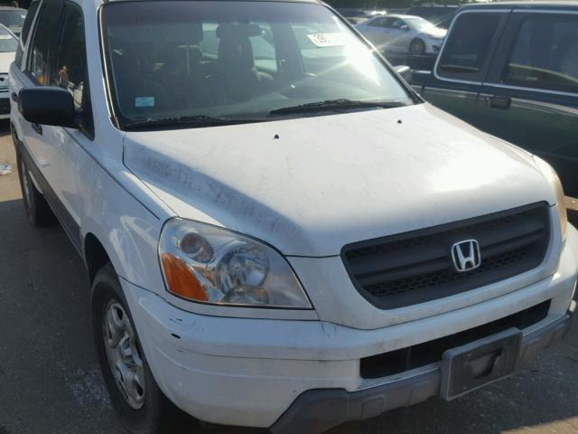 2HKYF18133H513612 - 2003 HONDA PILOT LX WHITE photo 9