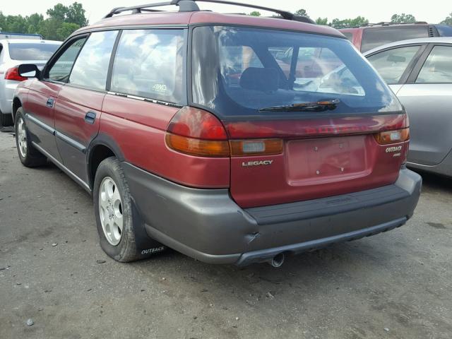 4S3BG6858W7600787 - 1998 SUBARU LEGACY 30T MAROON photo 3