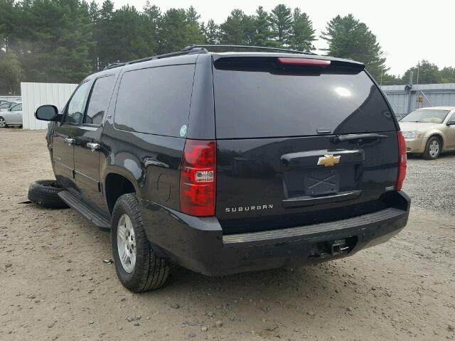 1GNFC26069R265445 - 2009 CHEVROLET SUBURBAN C BLACK photo 3