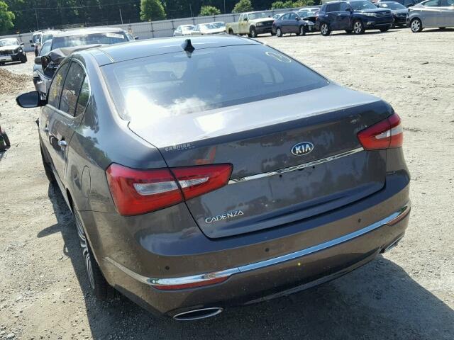 KNALN4D78E5126059 - 2014 KIA CADENZA PR GRAY photo 3