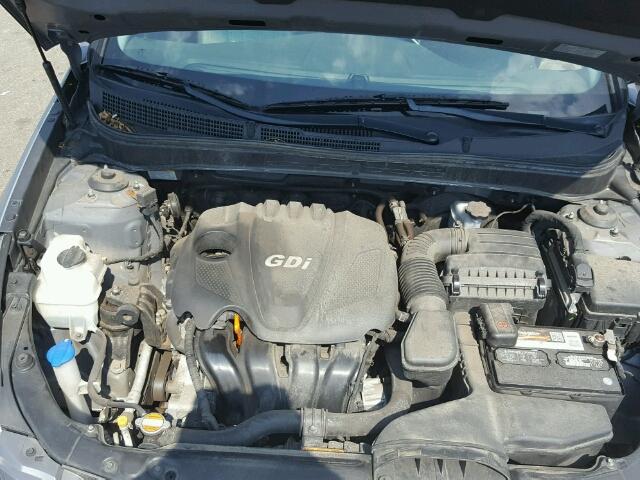 5NPEB4AC0CH350753 - 2012 HYUNDAI SONATA GLS GRAY photo 7