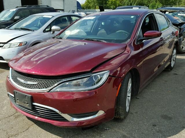 1C3CCCAB8FN534398 - 2015 CHRYSLER 200 MAROON photo 2