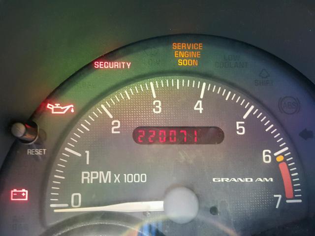 1G2NF52E7YC517434 - 2000 PONTIAC GRAND AM S Ağ foto 8