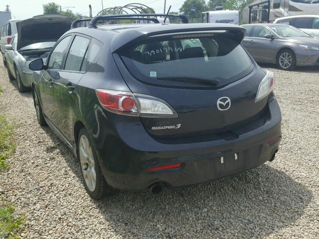 JM1BL1K37B1355774 - 2011 MAZDA SPEED 3 BLACK photo 3