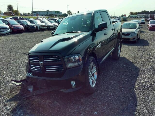 1C6RR7MT3GS110301 - 2016 RAM 1500 SPORT BLACK photo 2