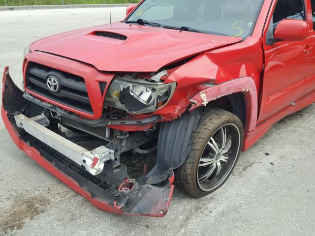 5TETU22N06Z264138 - 2006 TOYOTA TACOMA X-R RED photo 10