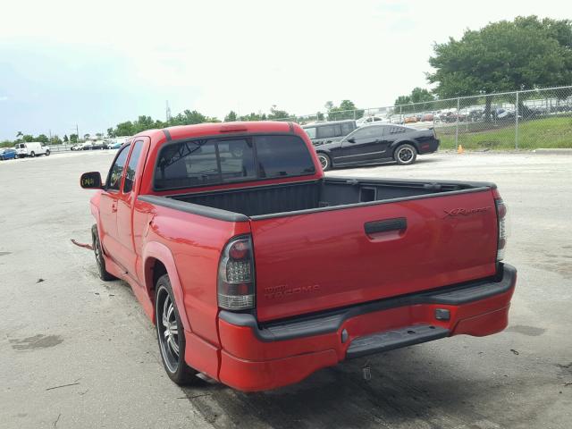 5TETU22N06Z264138 - 2006 TOYOTA TACOMA X-R RED photo 3