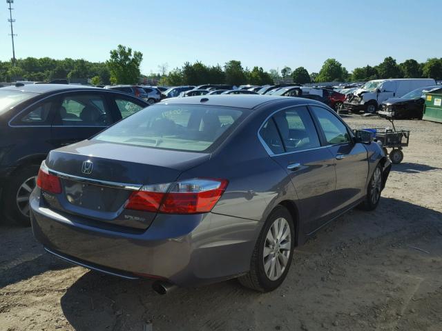 1HGCR2F84EA226346 - 2014 HONDA ACCORD EXL GRAY photo 4