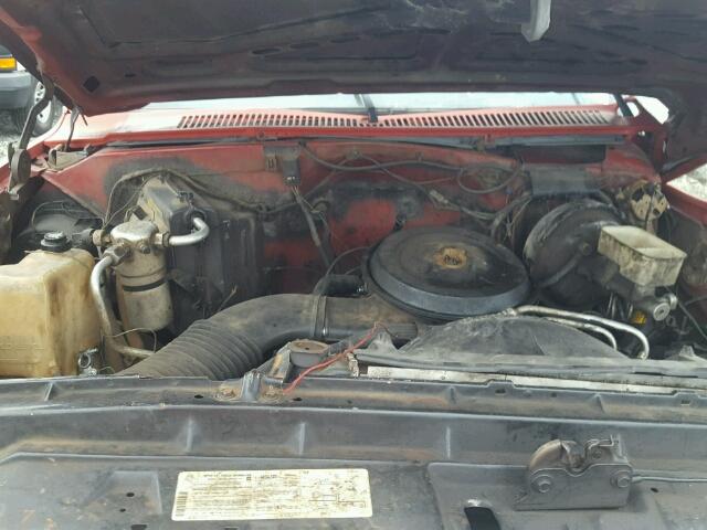 1GCEV14H3HJ162644 - 1987 CHEVROLET V10 RED photo 7