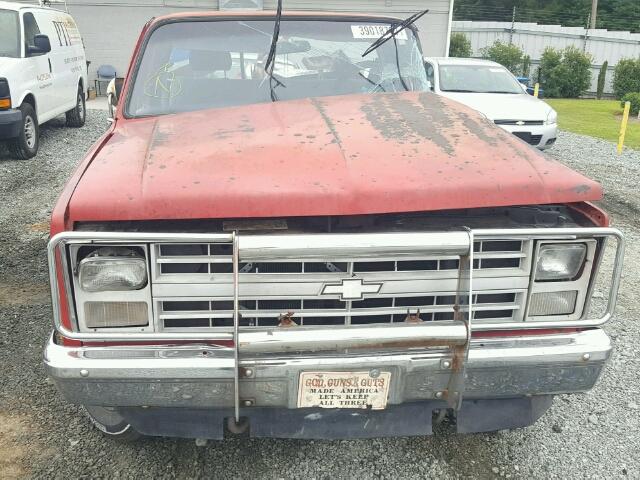 1GCEV14H3HJ162644 - 1987 CHEVROLET V10 RED photo 9