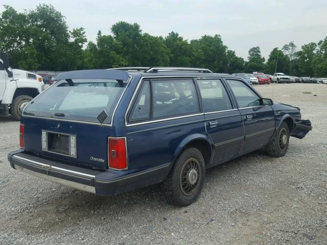 1G3AJ81W9KG360252 - 1989 OLDSMOBILE CUTLASS CI BLUE photo 4