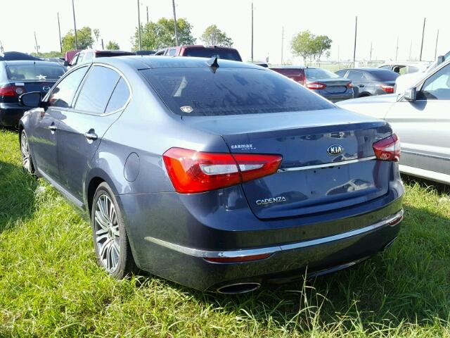 KNALN4D77E5125324 - 2014 KIA CADENZA PR BLUE photo 3