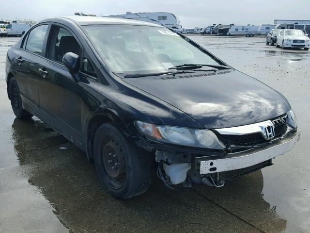 19XFA1F57BE002225 - 2011 HONDA CIVIC BLACK photo 1