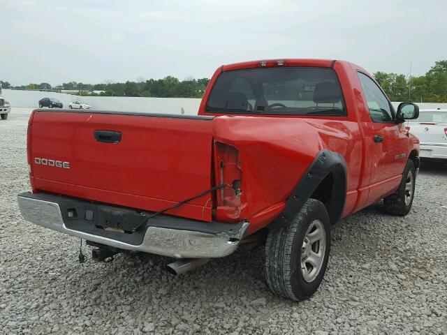 1D7HA16K03J534330 - 2003 DODGE RAM 1500 S RED photo 4