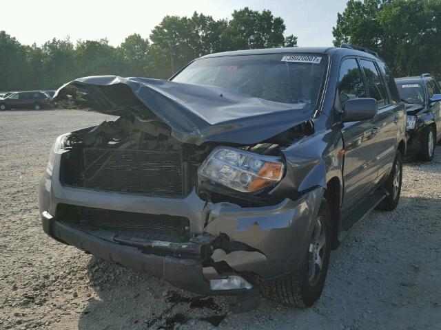 5FNYF18688B012152 - 2008 HONDA PILOT GRAY photo 2