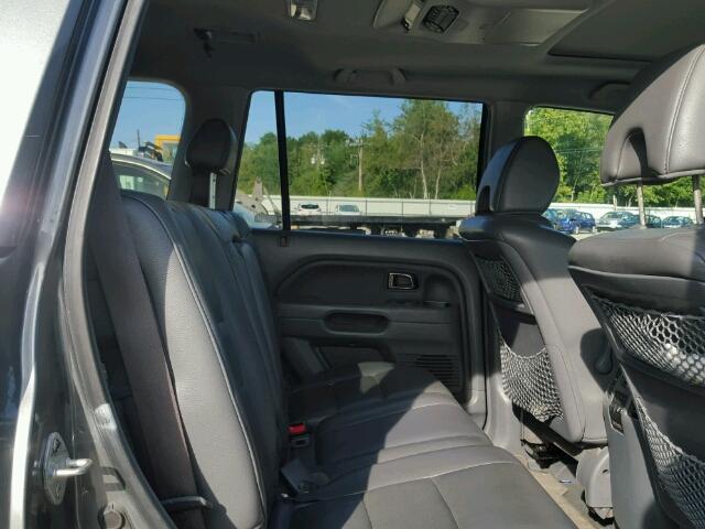 5FNYF18688B012152 - 2008 HONDA PILOT GRAY photo 6