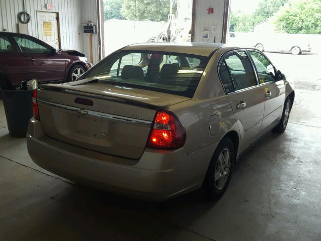 1G1ZT54835F200203 - 2005 CHEVROLET MALIBU LS ოქროსფერი ფოტო 4