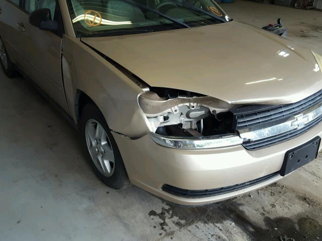 1G1ZT54835F200203 - 2005 CHEVROLET MALIBU LS ოქროსფერი ფოტო 9