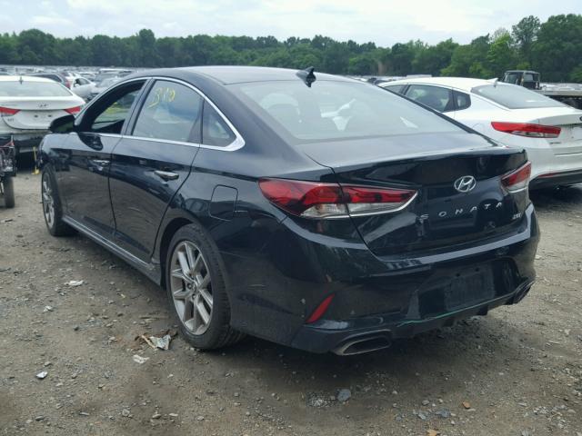 5NPE34AB0JH658667 - 2018 HYUNDAI SONATA SPO BLACK photo 3