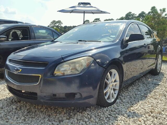 1G1ZA5E05AF154818 - 2010 CHEVROLET MALIBU BLUE photo 2