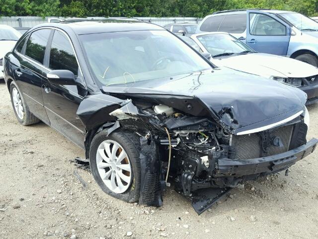 KMHFC46F77A227450 - 2007 HYUNDAI AZERA BLACK photo 1