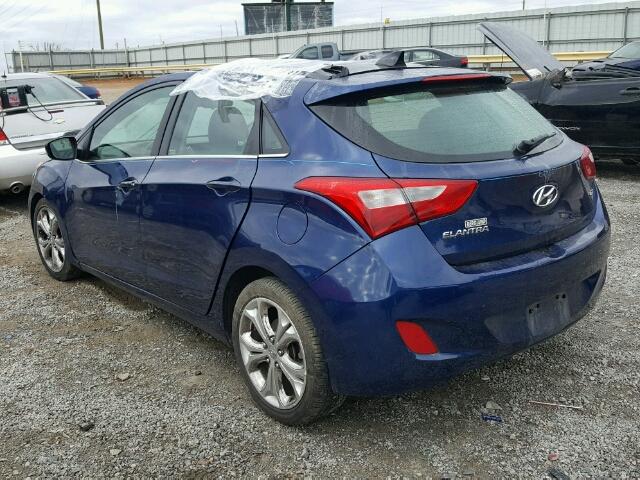 KMHD35LE6DU058153 - 2013 HYUNDAI ELANTRA GT BLUE photo 3