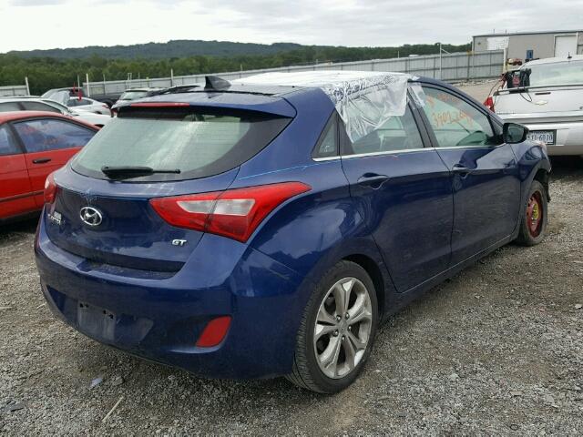 KMHD35LE6DU058153 - 2013 HYUNDAI ELANTRA GT BLUE photo 4