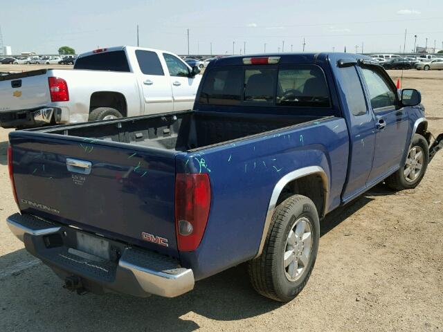 1GTCS19E798134742 - 2009 GMC CANYON BLUE photo 4