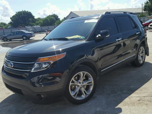 1FM5K7F88FGB82015 - 2015 FORD EXPLORER L BLACK photo 2