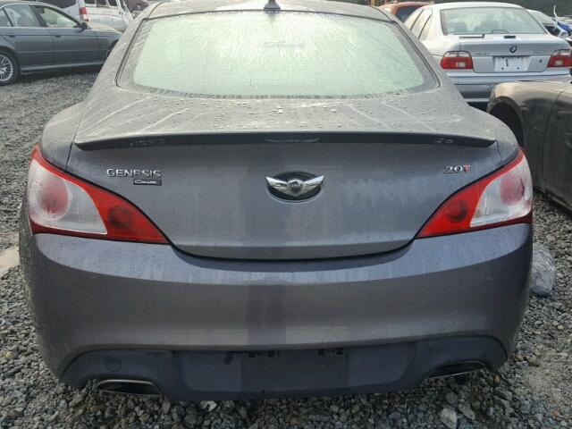 KMHHT6KD5BU055225 - 2011 HYUNDAI GENESIS CO GRAY photo 10