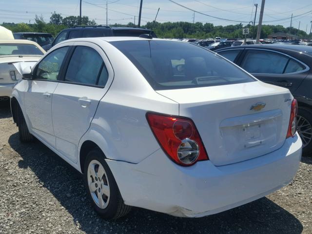 1G1JA5SH5F4152528 - 2015 CHEVROLET SONIC LS WHITE photo 3