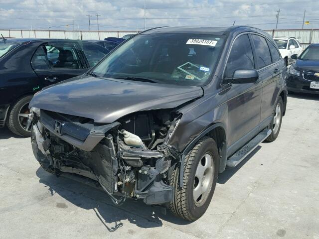 3CZRE38339G706293 - 2009 HONDA CR-V LX GRAY photo 2