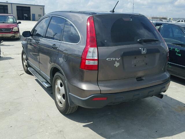 3CZRE38339G706293 - 2009 HONDA CR-V LX GRAY photo 3