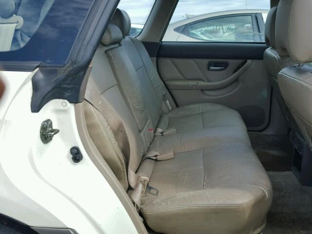 4S3BH806737612602 - 2003 SUBARU LEGACY WHITE photo 6