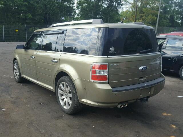 2FMGK5DC3CBD21670 - 2012 FORD FLEX LIMIT GREEN photo 3