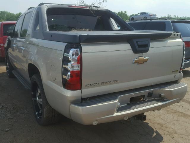 3GNFK12397G274960 - 2007 CHEVROLET AVALANCHE SILVER photo 3