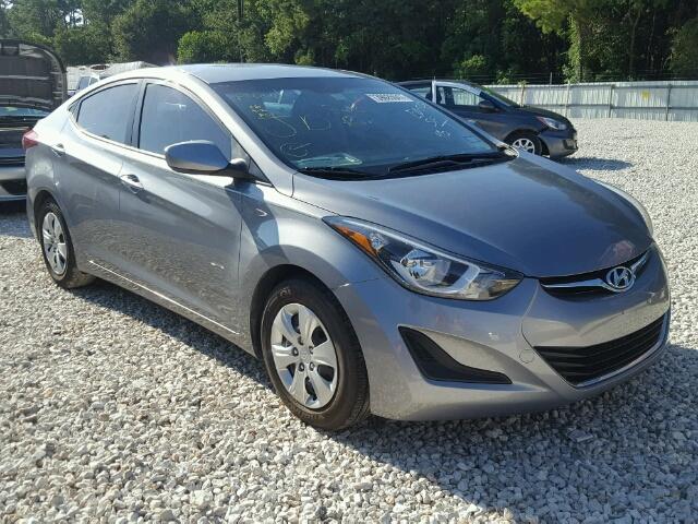 KMHDH4AE0GU526123 - 2016 HYUNDAI ELANTRA GRAY photo 1