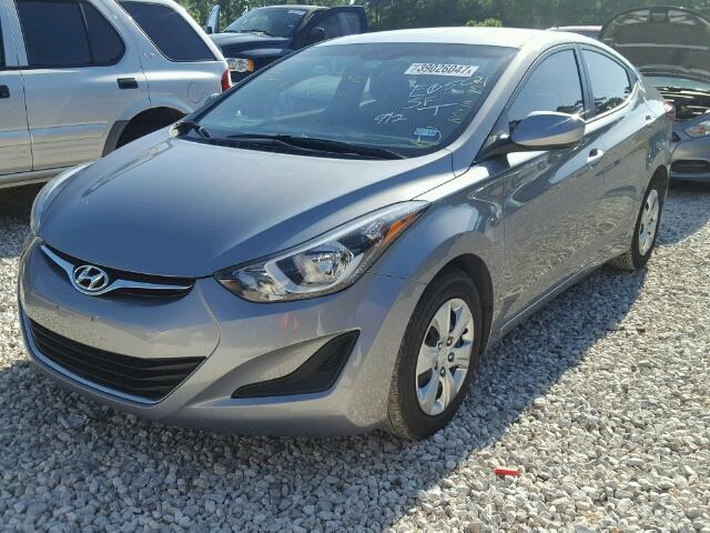 KMHDH4AE0GU526123 - 2016 HYUNDAI ELANTRA GRAY photo 2