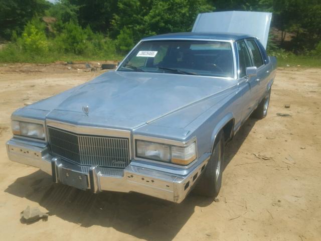 1G6DW54E9NR711088 - 1992 CADILLAC BROUGHAM BLUE photo 2