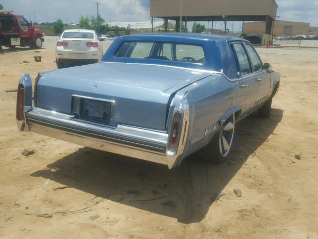 1G6DW54E9NR711088 - 1992 CADILLAC BROUGHAM BLUE photo 4