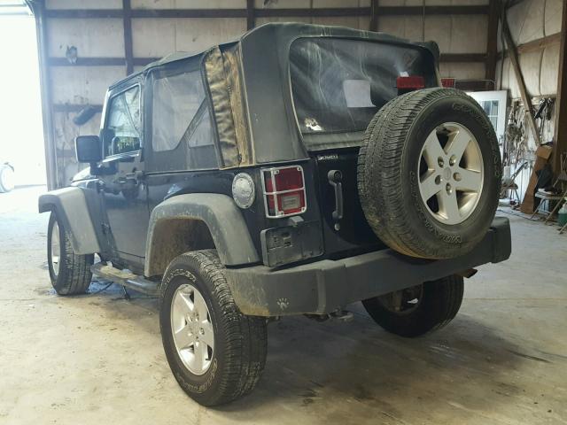 1J4AA2D1XBL540869 - 2011 JEEP WRANGLER S BLACK photo 3