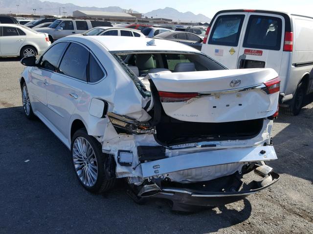 4T1BK1EB8HU258849 - 2017 TOYOTA AVALON XLE WHITE photo 3