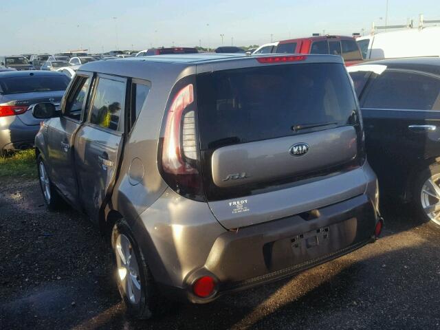 KNDJN2A23F7152713 - 2015 KIA SOUL CHARCOAL photo 3