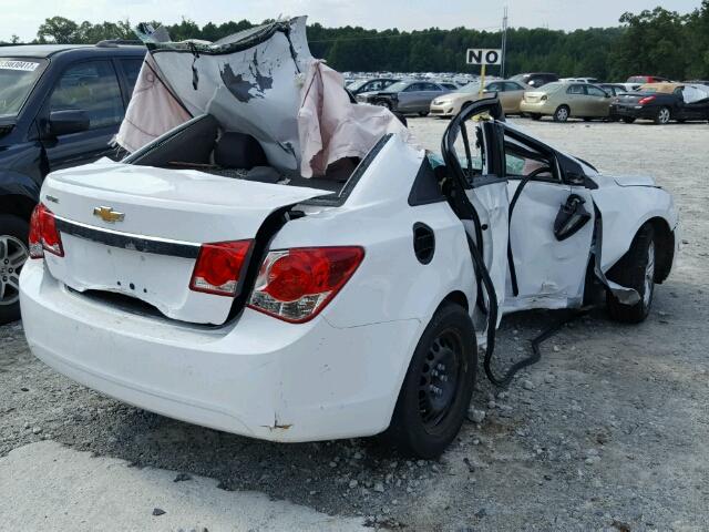 1G1PA5SH6F7154748 - 2015 CHEVROLET CRUZE WHITE photo 4