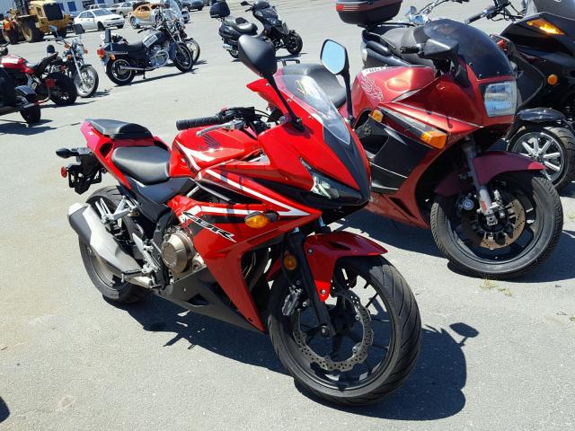 MLHPC4469H5400078 - 2017 HONDA CBR500 R RED photo 1