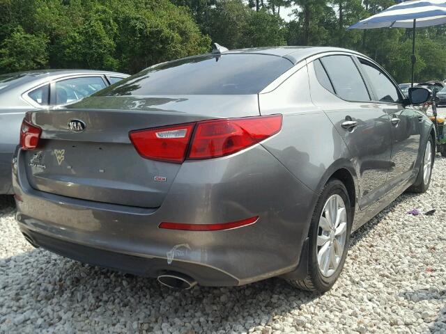 5XXGM4A75FG478265 - 2015 KIA OPTIMA GRAY photo 4